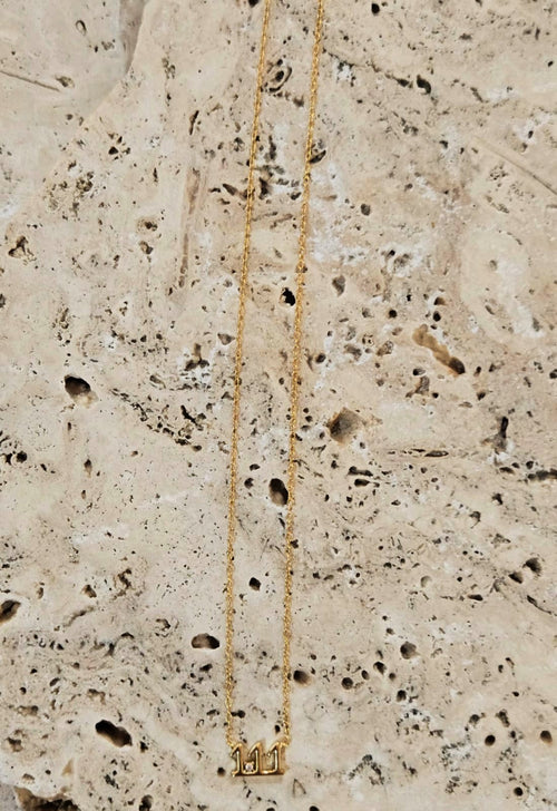 111 Angel numbers necklace - New beginnings and intuition