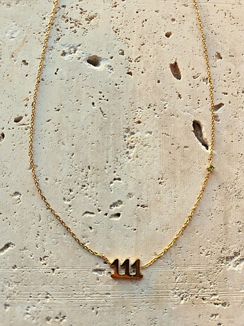 111 Angel numbers necklace - New beginnings and intuition