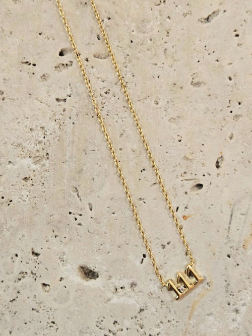 111 Angel numbers necklace - New beginnings and intuition