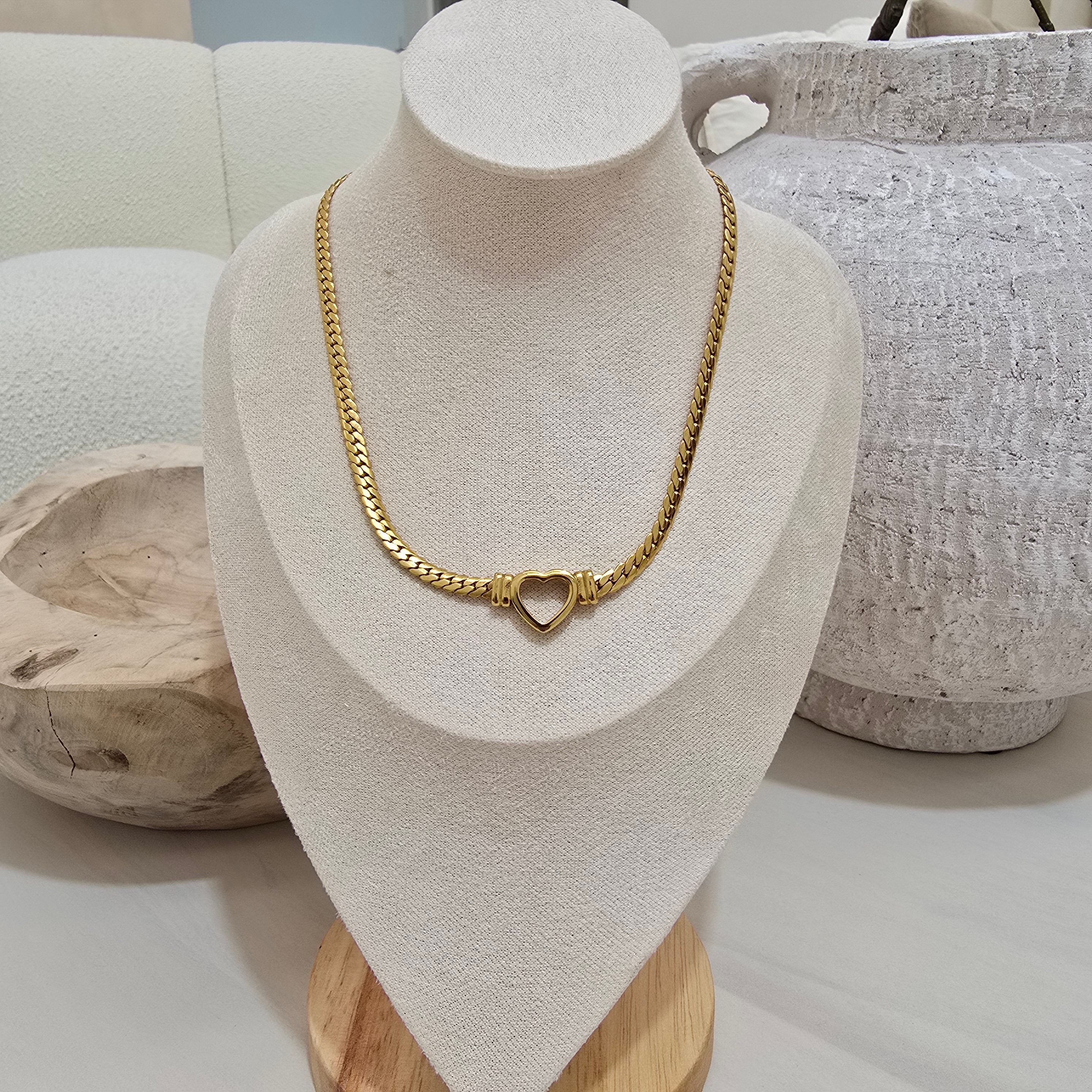 Amour Link heart necklace