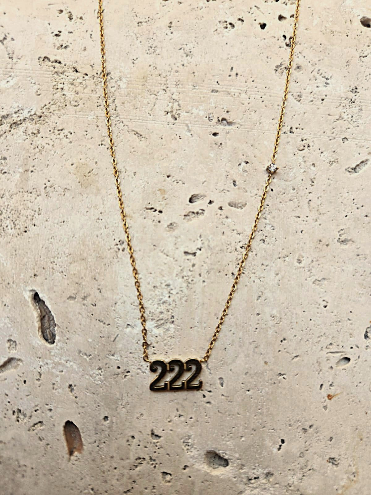 222 Angel numbers necklace - Balance, Harmony and Alignment