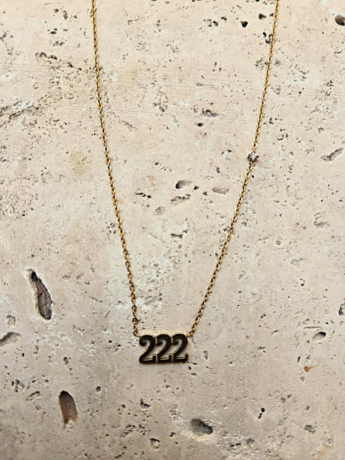 222 Angel numbers necklace - Balance, Harmony and Alignment