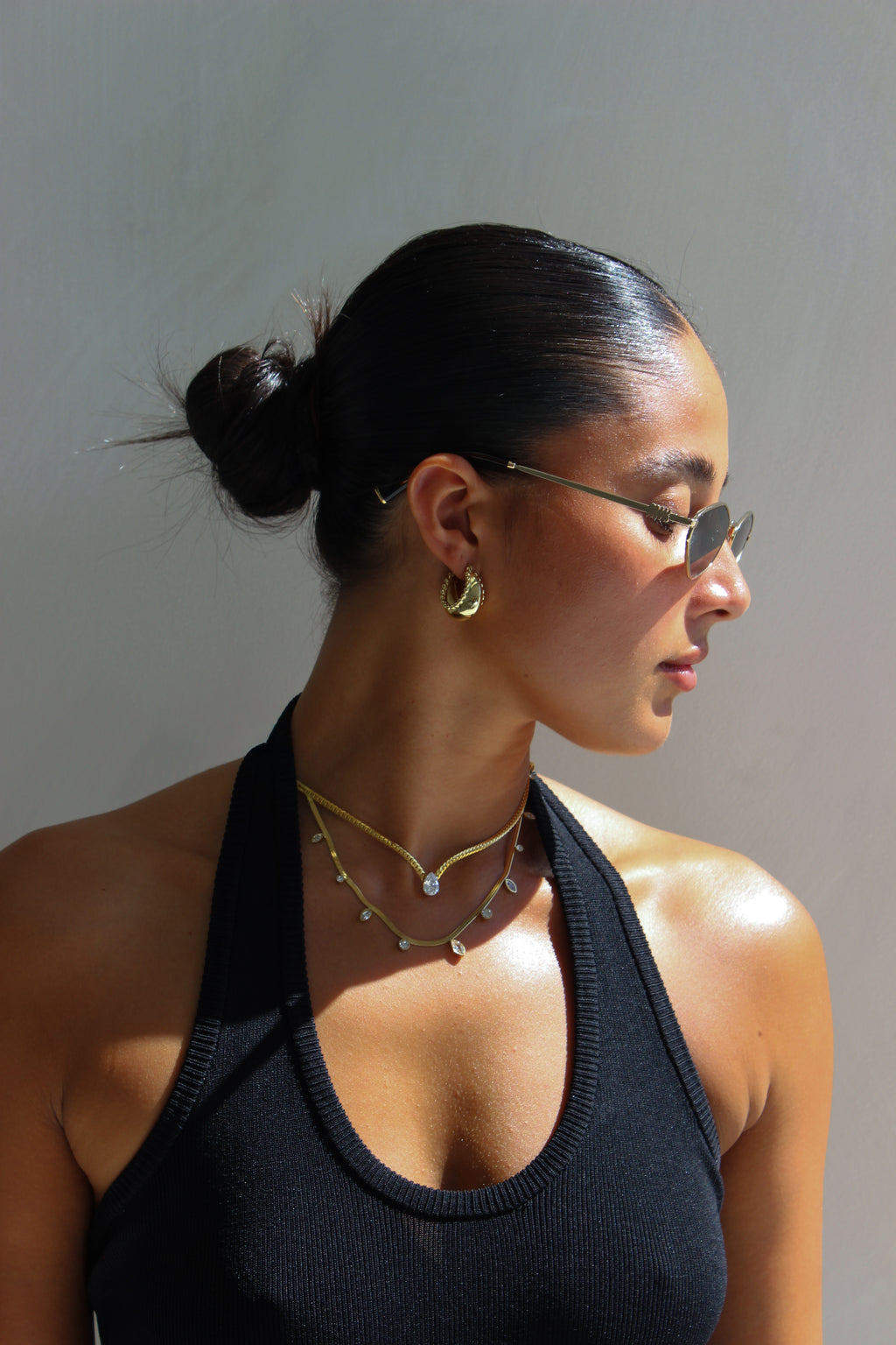 Aurela Studded Hoops