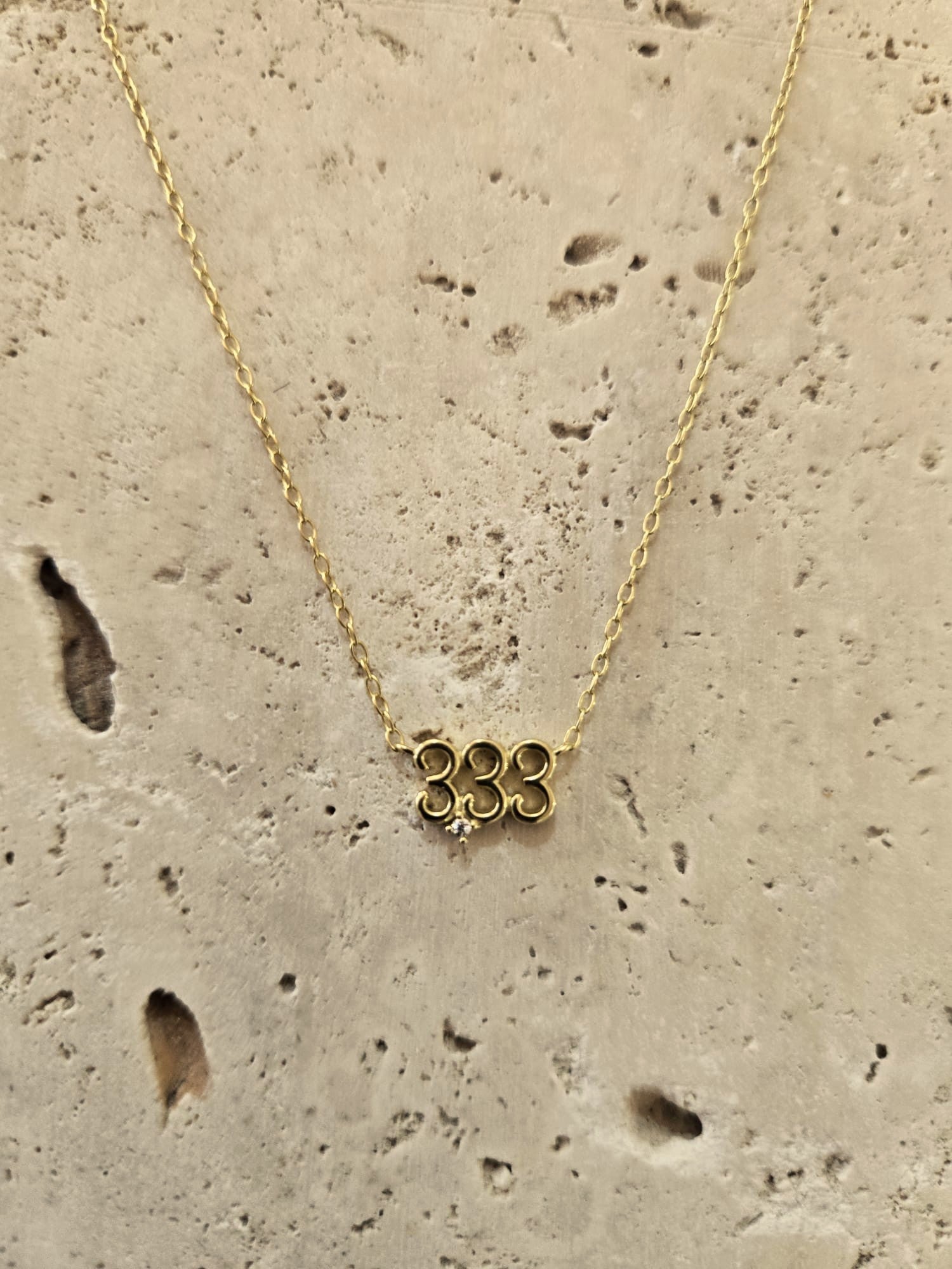 333 Angel numbers necklace - Support, growth and awakening