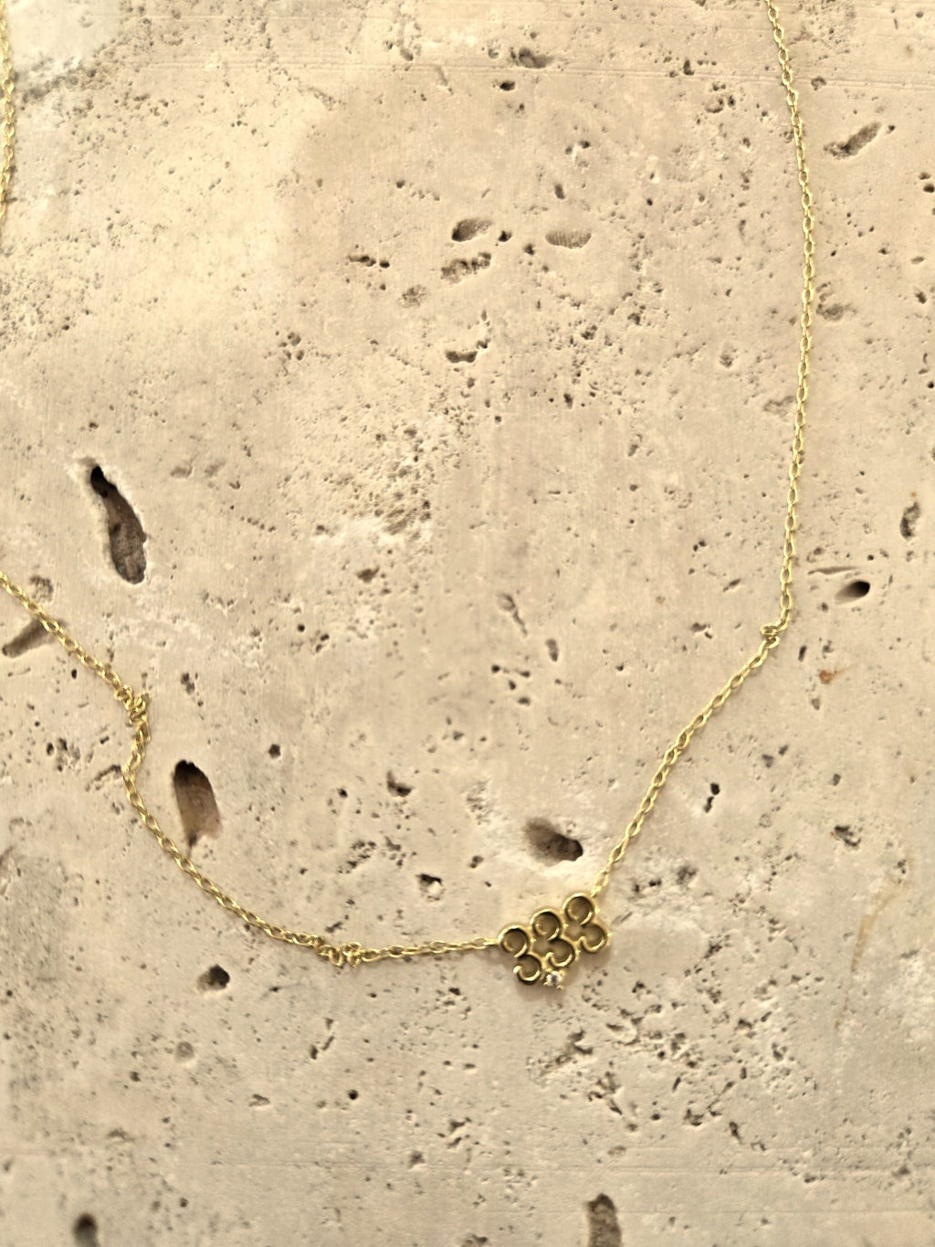 333 Angel numbers necklace - Support, growth and awakening