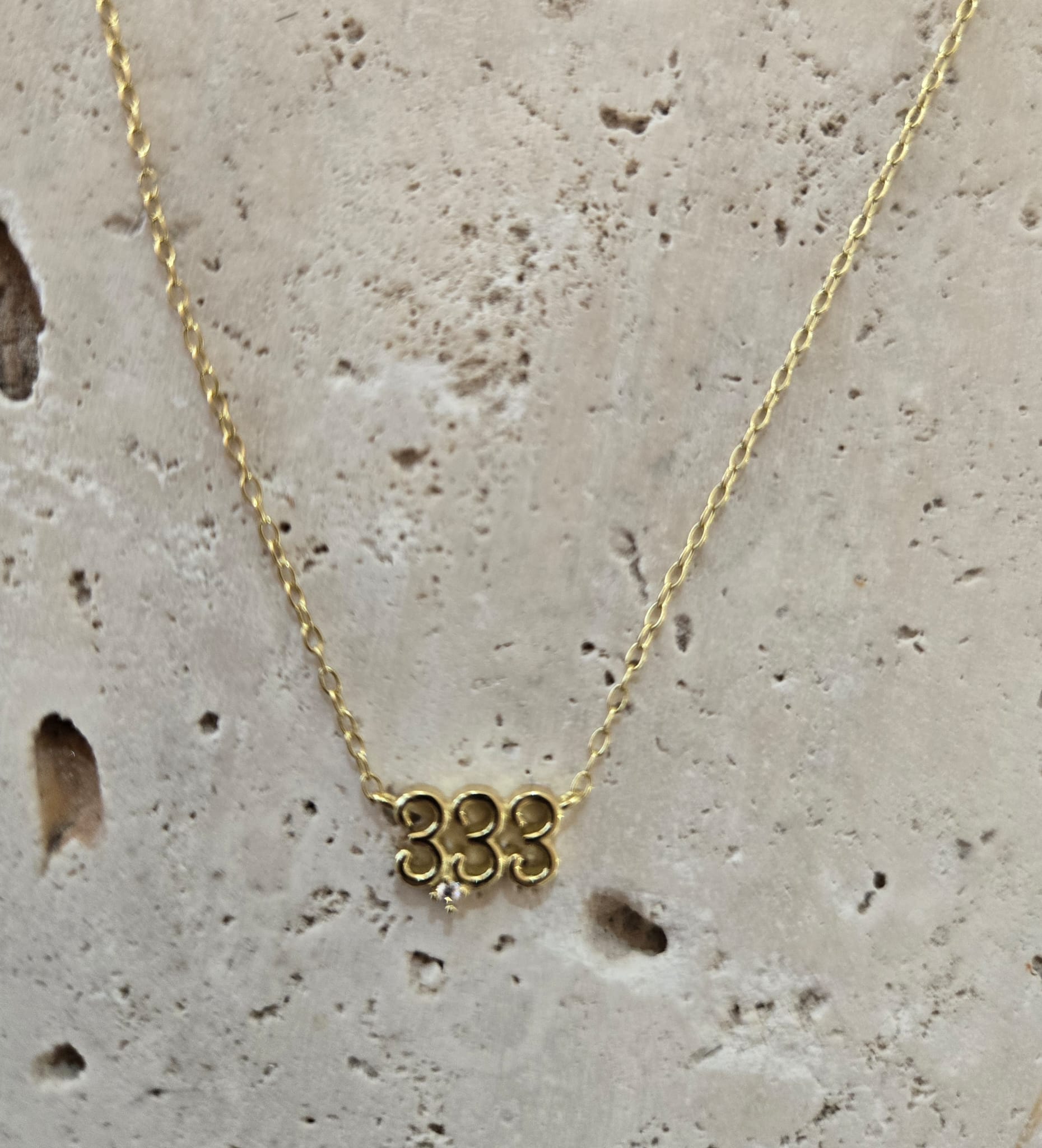 333 Angel numbers necklace - Support, growth and awakening