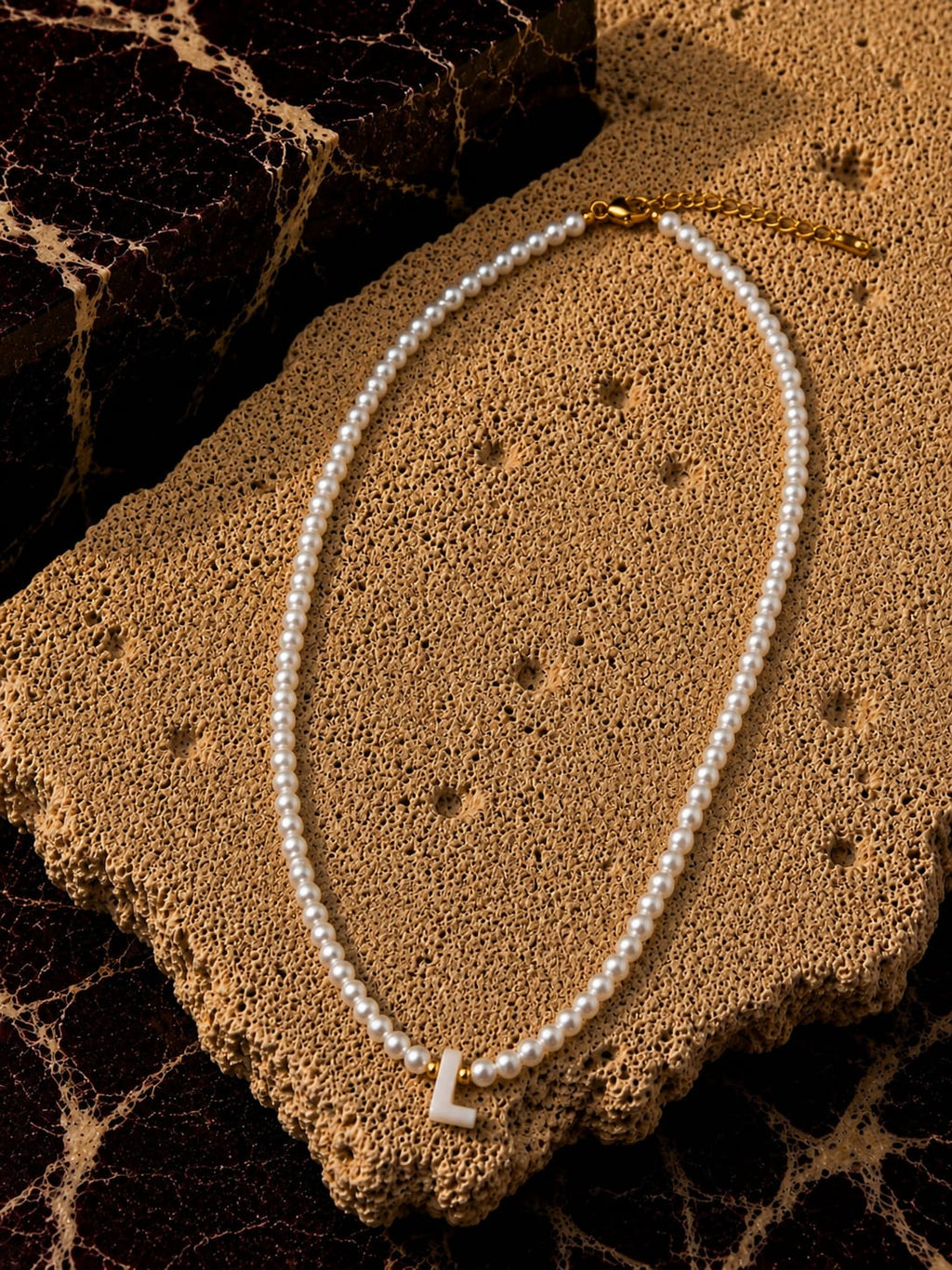 Isla Pearl Initial Necklace
