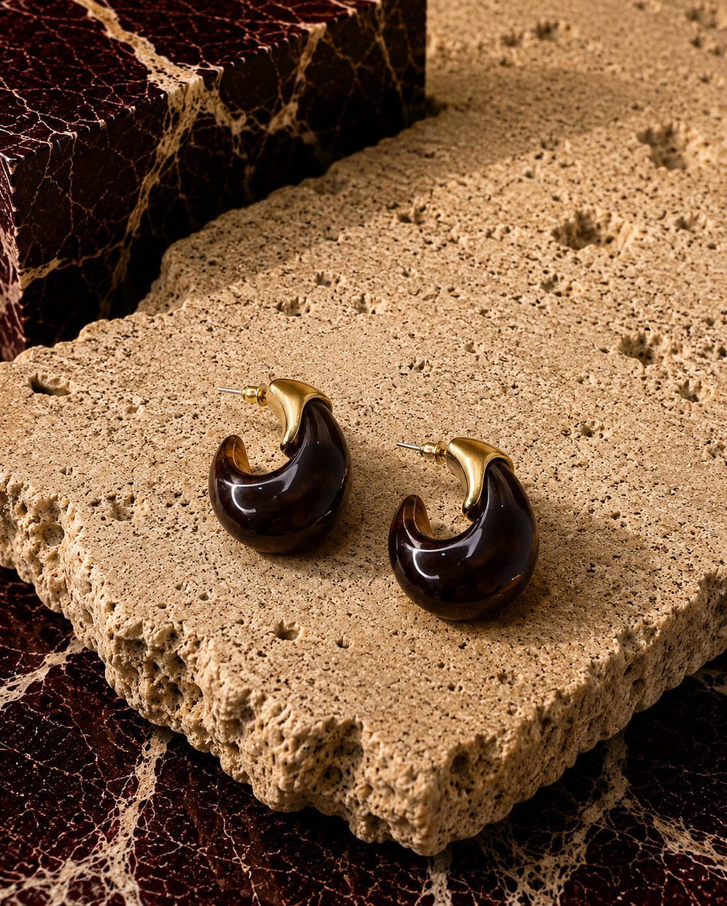 Mocha Muse Drop Earrings