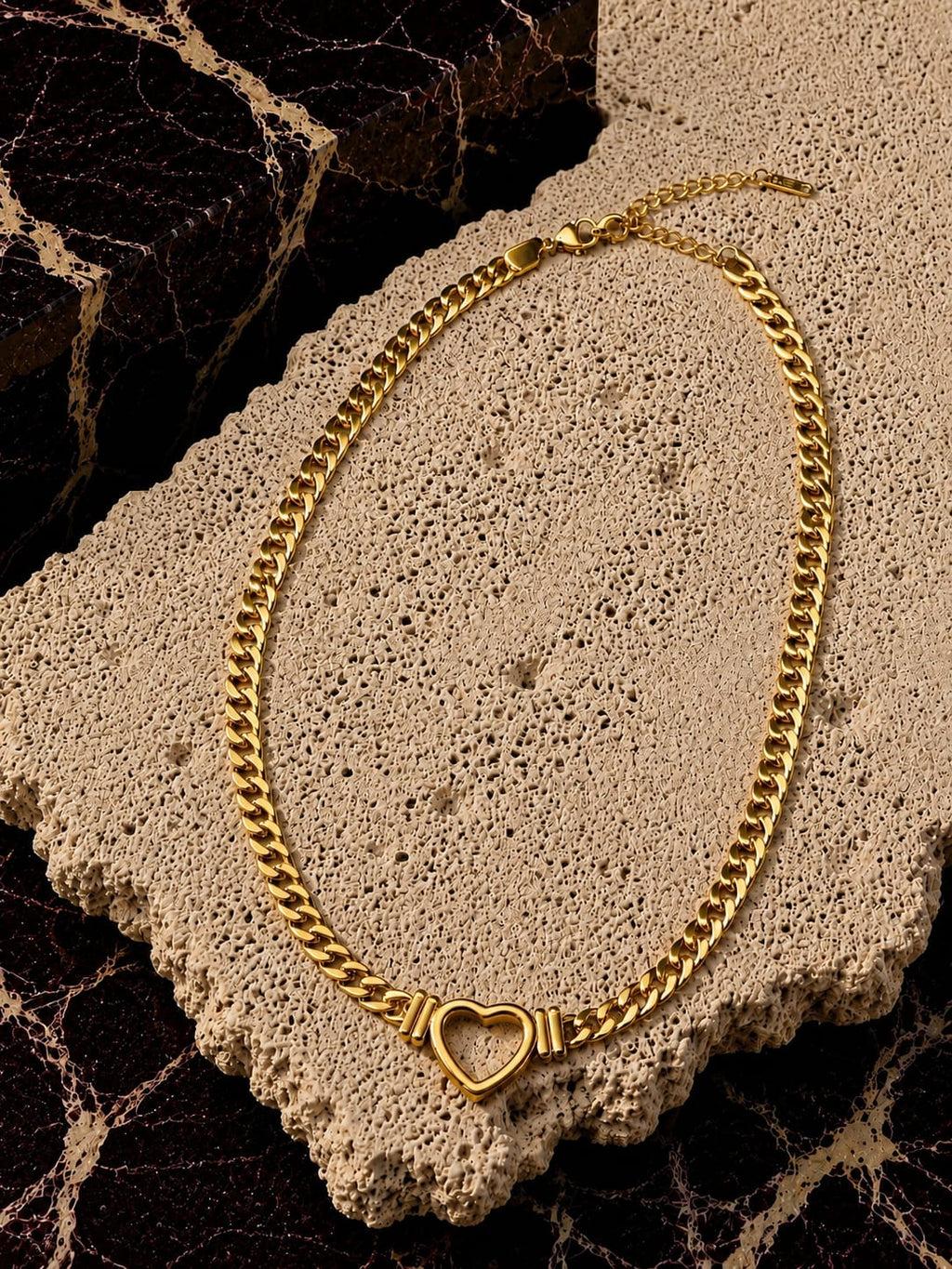 Amour Link Heart Necklace