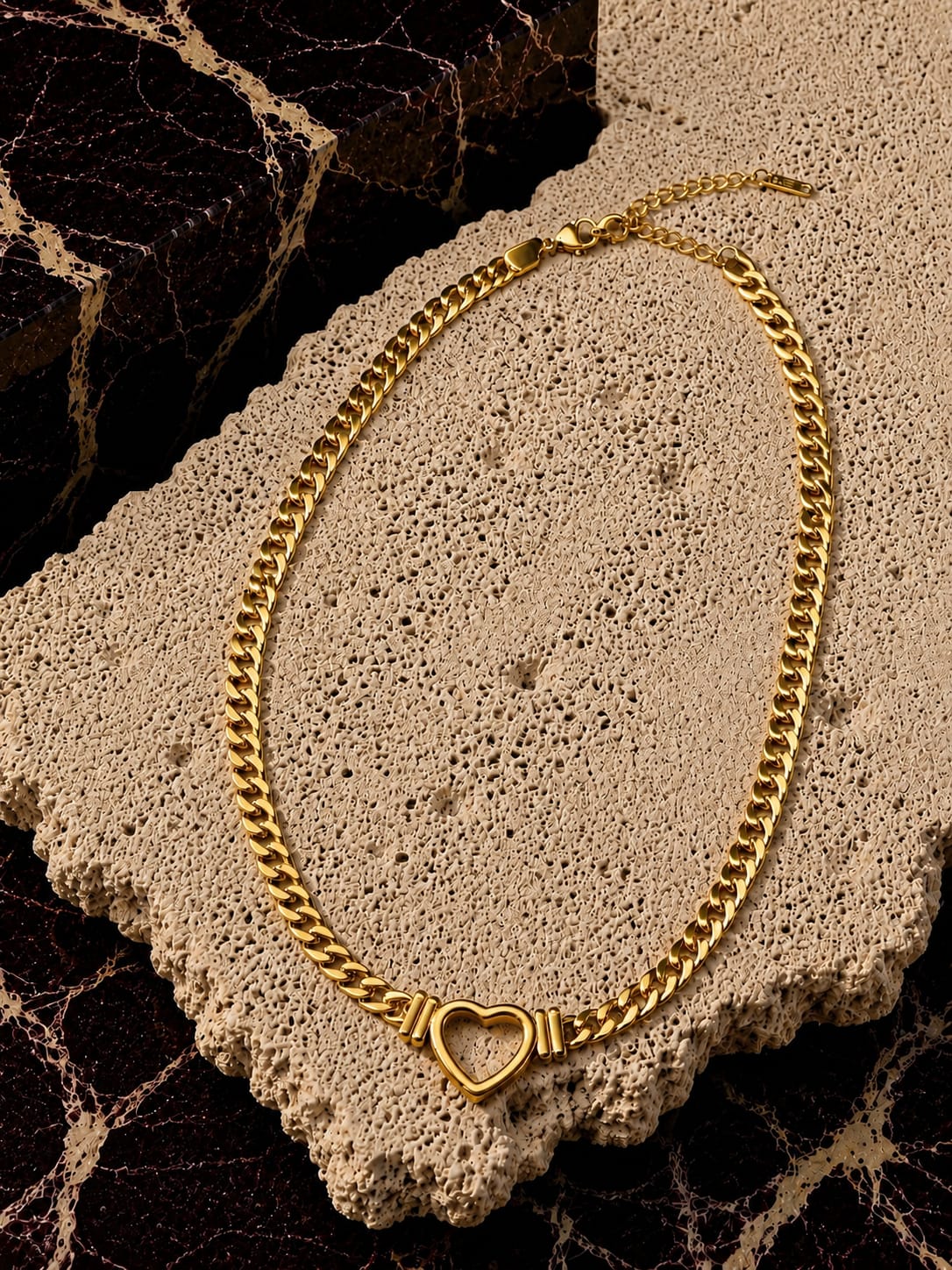 Amour Link Heart Necklace