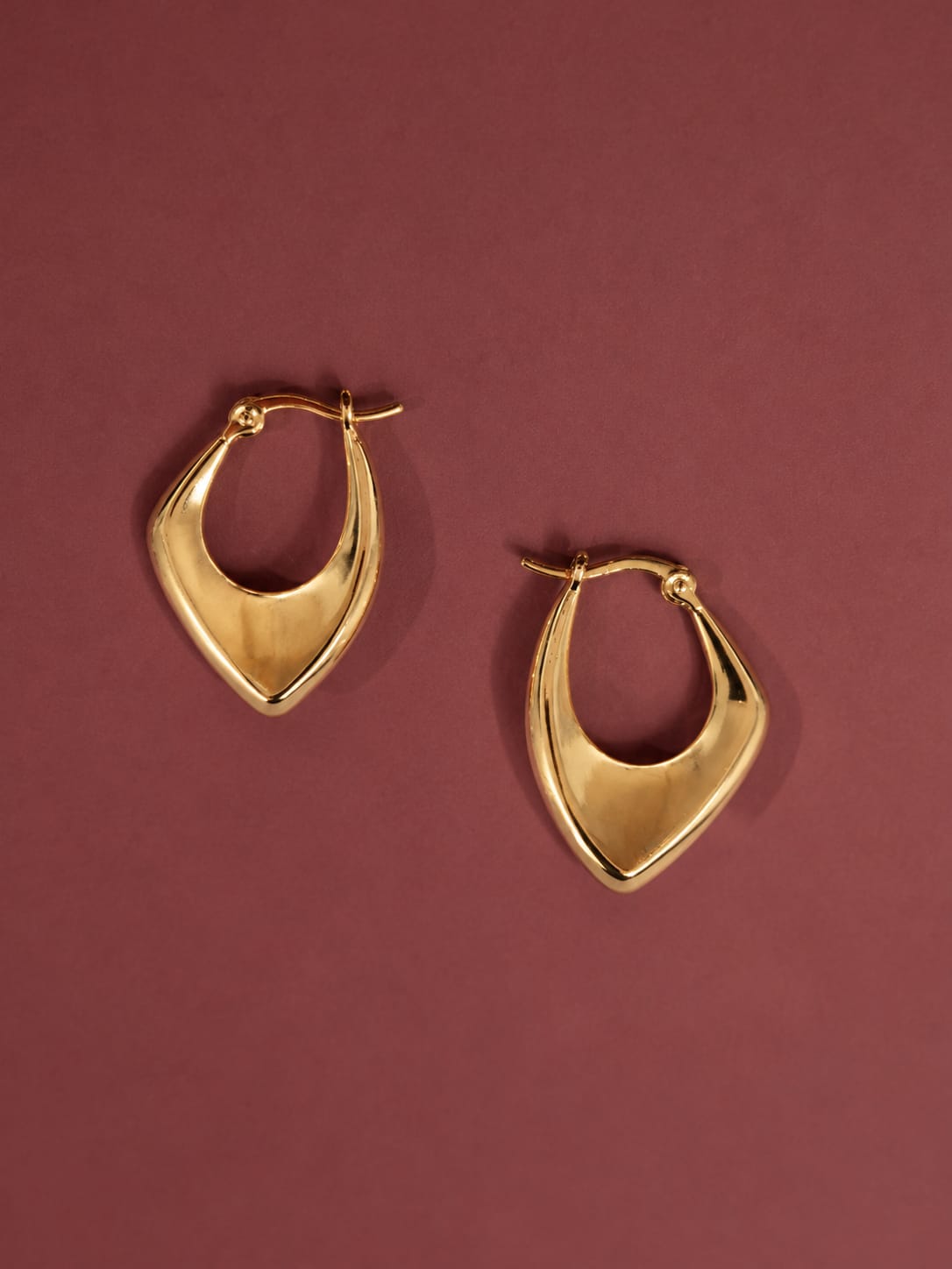 Valencia Shield Hoop Earrings