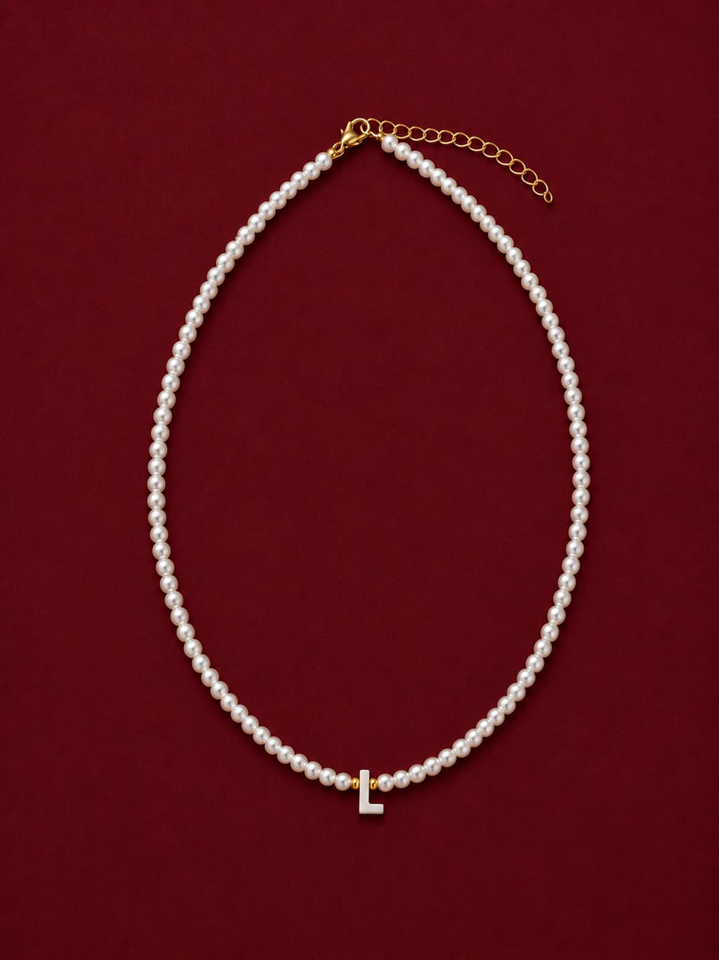 Isla Pearl Initial Necklace