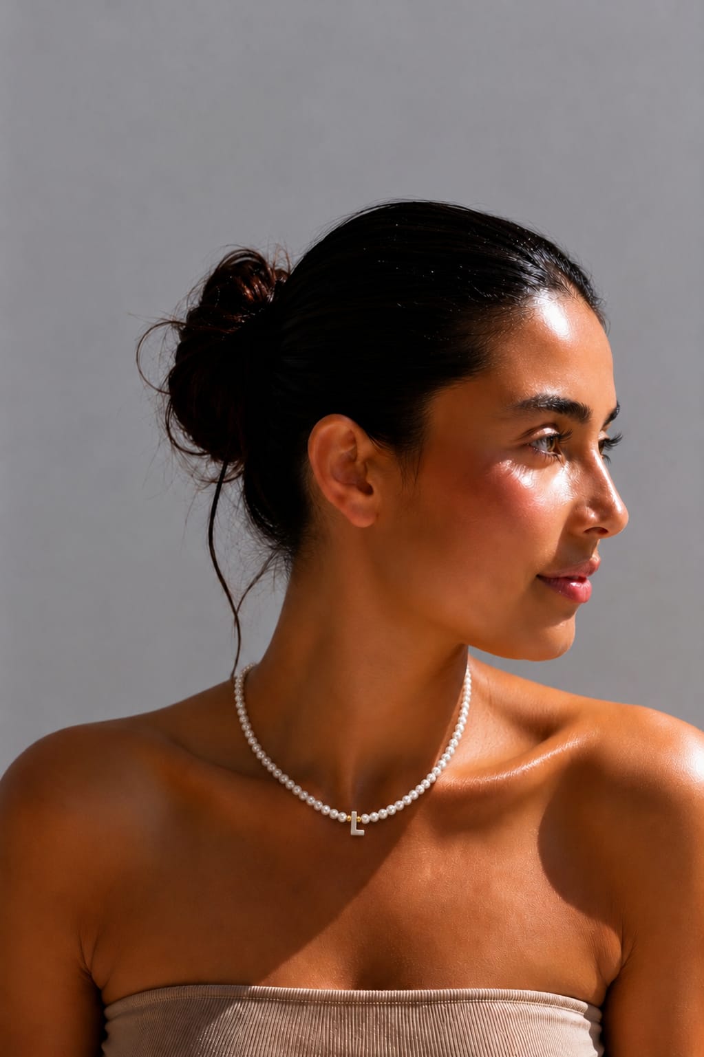 Isla Pearl Initial Necklace